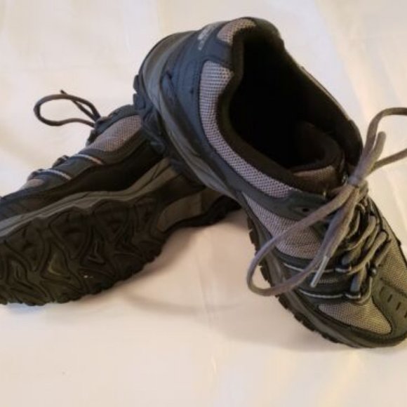 Skechers Athletics M Fit Mens Shoes (50124) Gray Leather & Mesh U.S. Size 10 - Picture 4 of 9